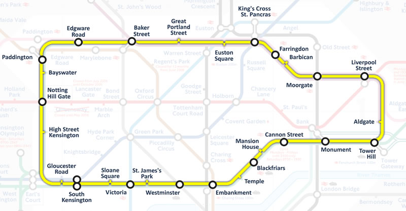 Circle Line Map