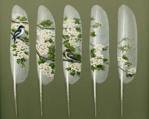 Ian Davie - feather art