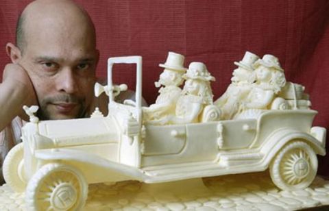 Margarine Sculpture of Victorian Life