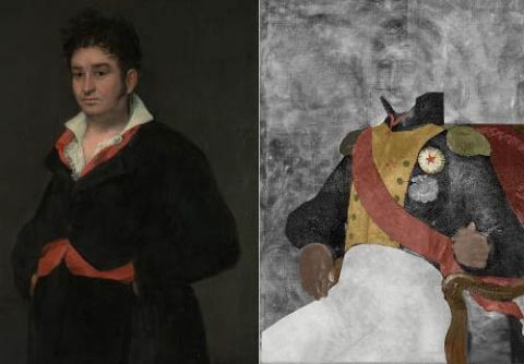 Secret painting under Goya masterpiece