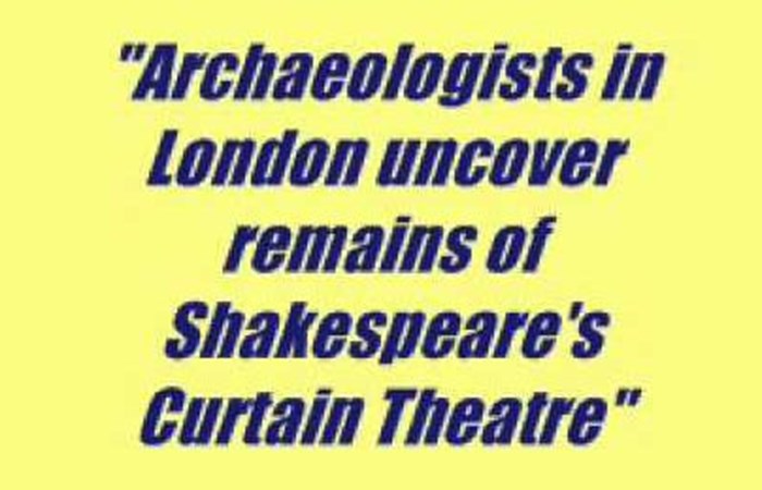 Shakespeare's Curtain Theatre found
