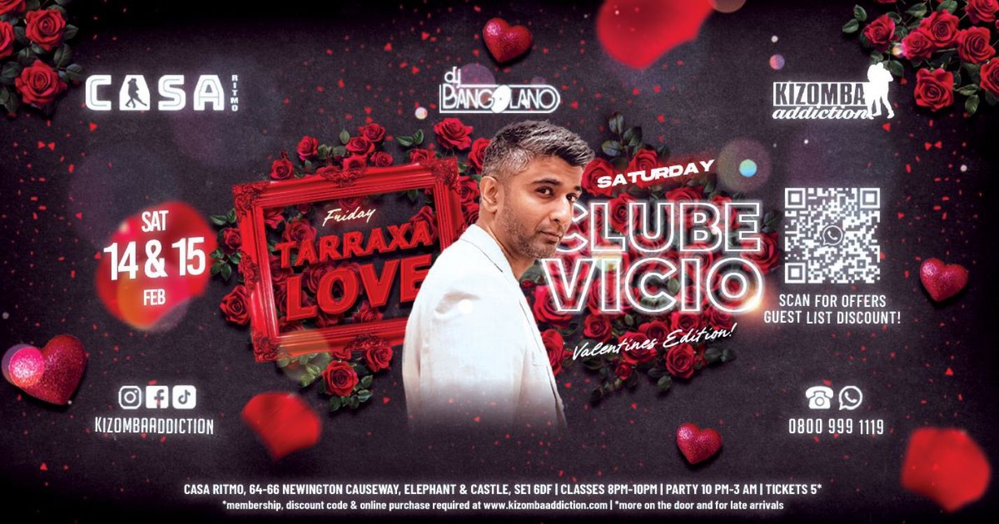 Kizomba Party: Clube Vicio - Valentineâ€™s Special! 